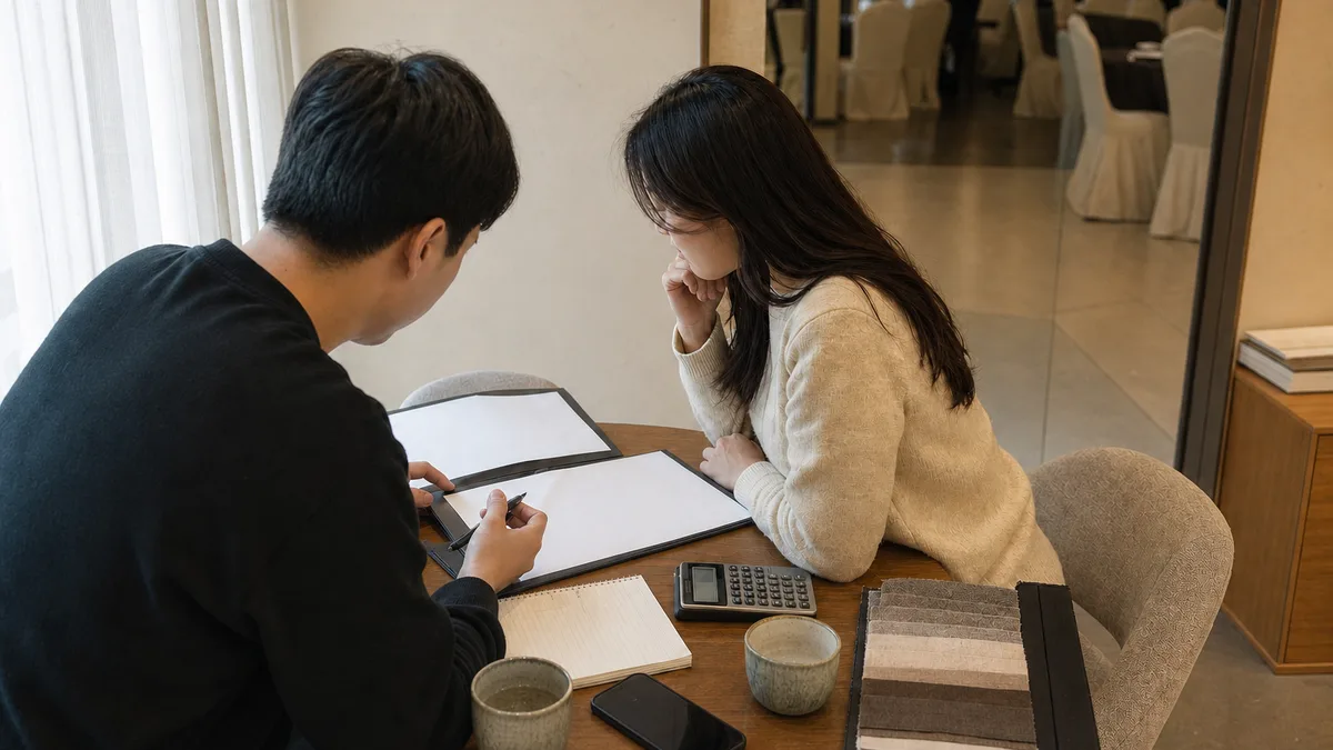 웨딩홀 계약 전 식대와 보증 인원 체크리스트 대표 이미지